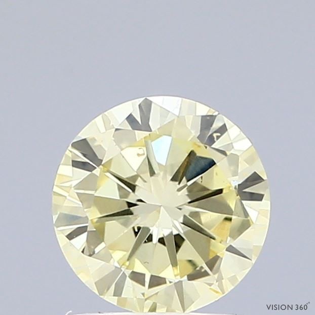 Loose Diamond - ROUND 1.01ct Fancy Light Yellow VS2: Loose Diamond - ROUND 1.01ct Fancy Light Yellow VS2 Source: This is a real non-mined Diamond that has been grown in a lab Shape: ROUND Carats: 1.01 Color: Fancy Light Yellow Certification: IGI Video: