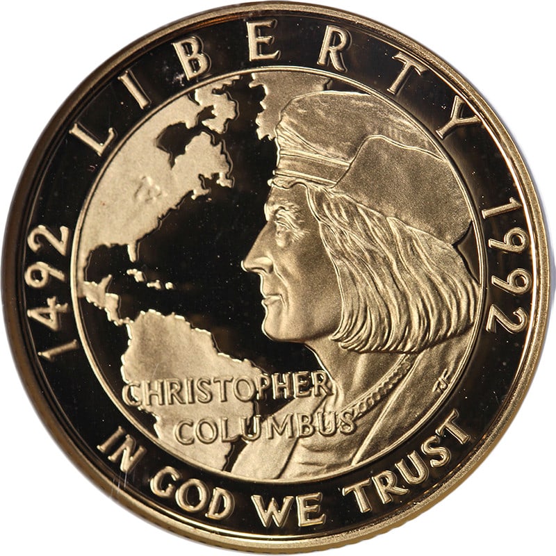 1992-W Columbus $5 Gold Commemorative NGC PF70 Ultra Cameo: 1992-W Columbus $5 Gold Commemorative NGC PF70 Ultra Cameo This is a 1992-W Columbus Commemorative Gold $5 coin, graded by NGC as PF70 Ultra Cameo. The coin is uncirculated and features excellent lust