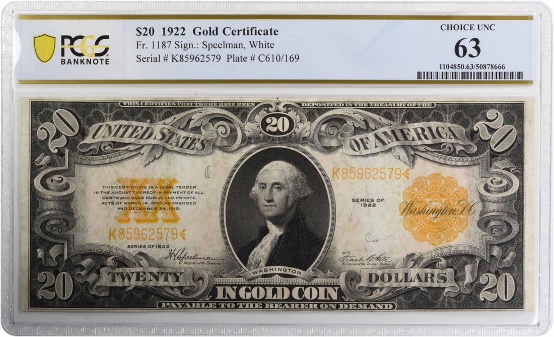 1899 Two Dollar Silver Certificate FR249 PCGS Choice UNC 64 PPQ: 1899 Two Dollar Silver Certificate FR249 PCGS Choice UNC 64 PPQ This is a 1899 $2 Large Silver Certificate from the United States, graded Choice Uncirculated 64 PPQ by PCGS. The note is designated as 