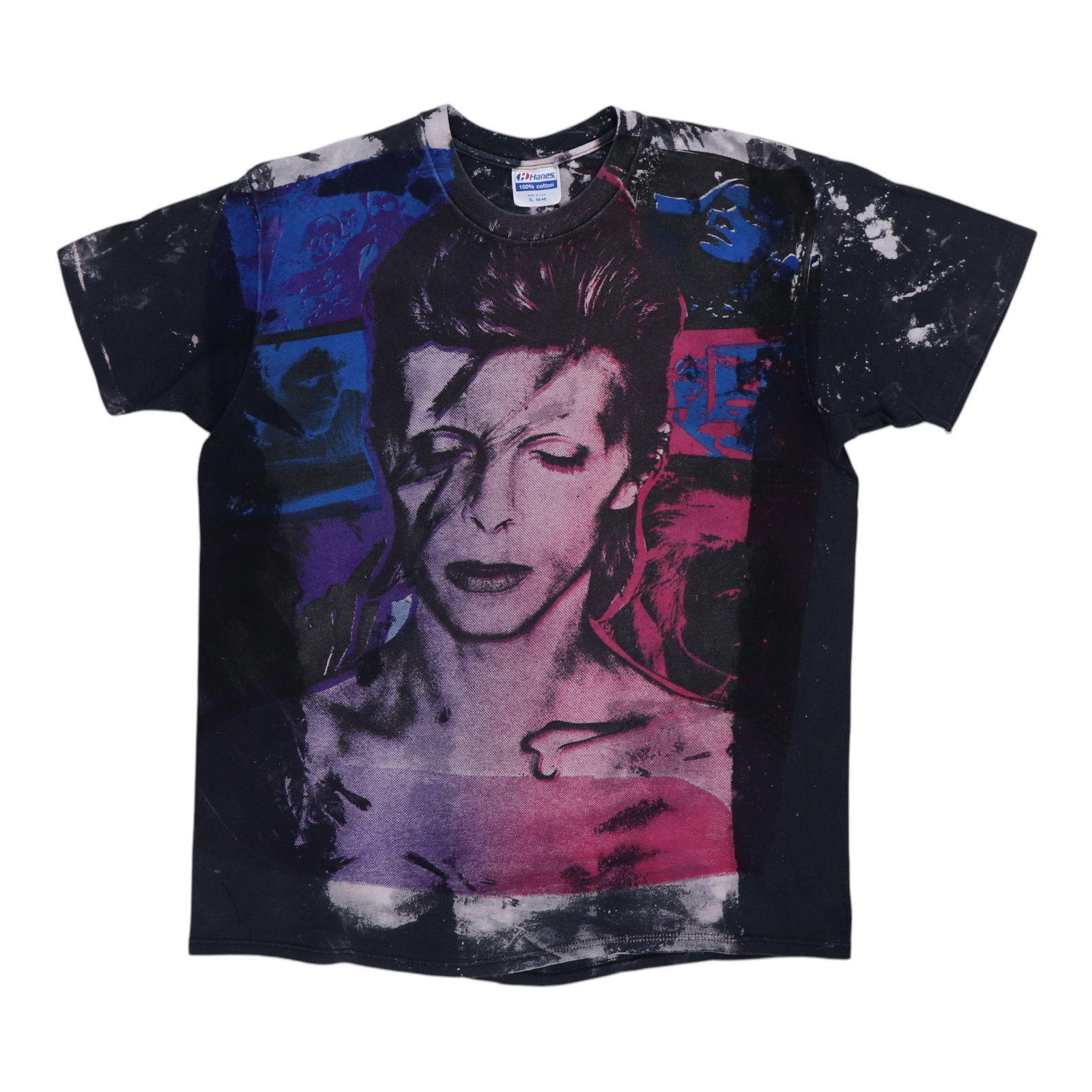 Vintage 1980s Mosquitohead David Bowie Black Cotton T Shirt Extra Large (1 of 3)