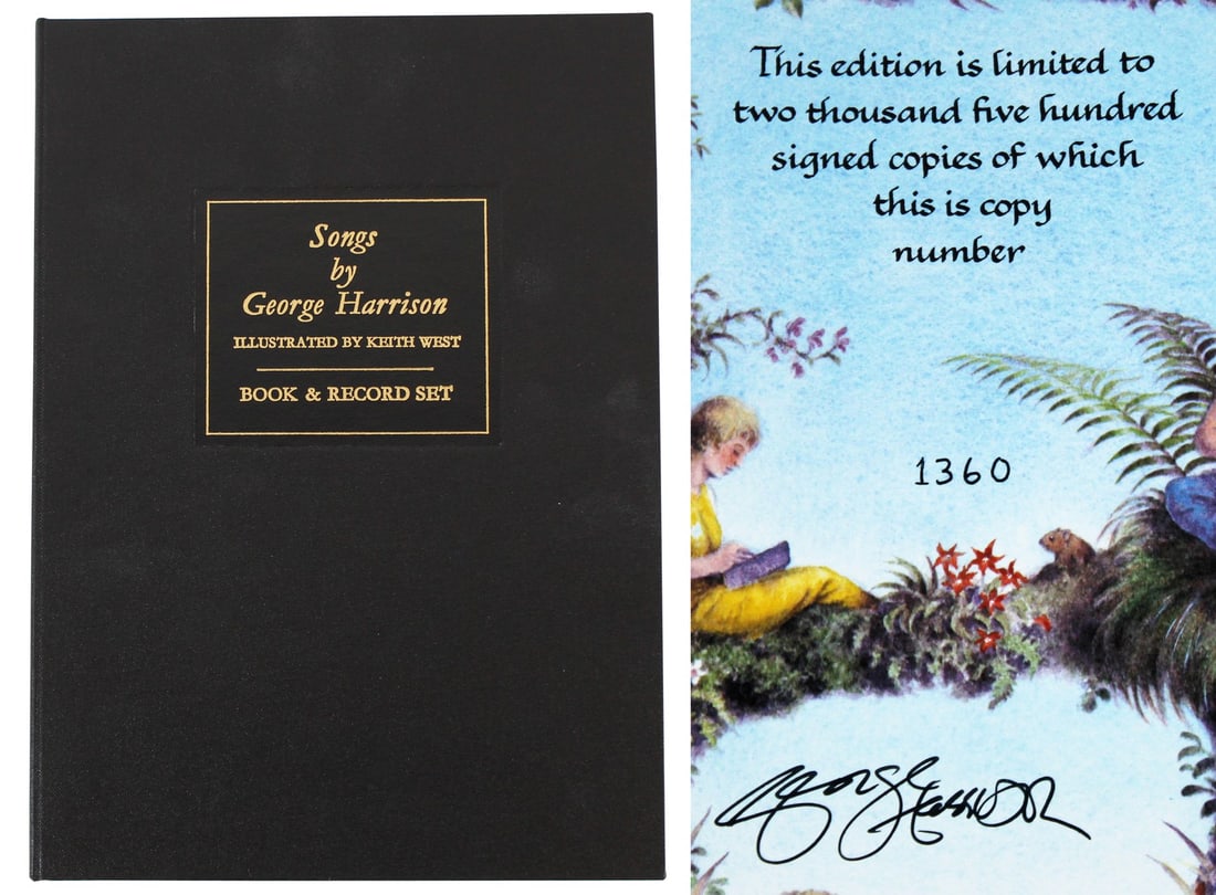 George Harrison Signed 1992 Songs By George Harrison Vol. 2 Limited Edition Book COA Beckett (1 of 11)