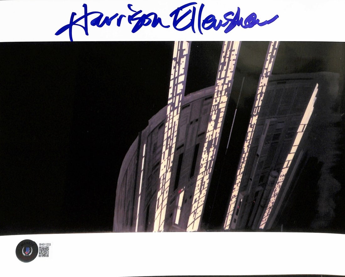 Harrison Ellenshaw Signed 8x10 Photo Star Wars Beckett Authenticated: Harrison Ellenshaw Signed 8x10 Photo Star Wars Beckett Authenticated This is an original 8x10 autographed photograph featuring the work of ILM matte painter Harrison Ellenshaw from Star Wars. The phot