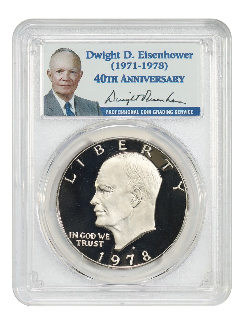 1978-S PCGS PR70DCAM Ike Dollar Dwight Eisenhower Label (1 of 6)