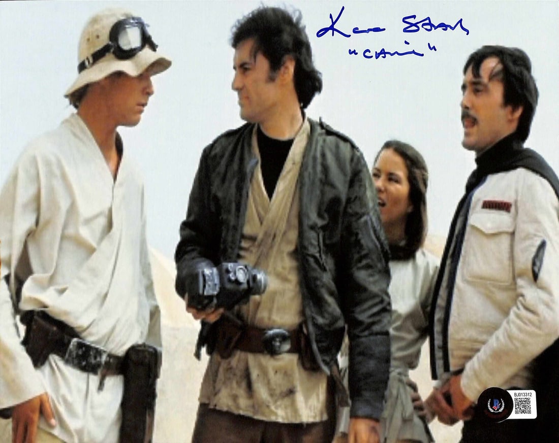 Koo Stark Signed 8x10 Star Wars Camie Photo Beckett Certified: Koo Stark Signed 8x10 Star Wars Camie Photo Beckett Certified This autographed 8x10 color photograph features actress Koo Stark as "Camie" from Star Wars: A New Hope. Signed in blue permanent marker, 