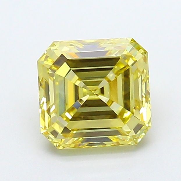 Loose Diamond - ASSCHER 1.5ct Fancy Vivid Yellow VS1: Loose Diamond - ASSCHER 1.5ct Fancy Vivid Yellow VS1 Source: This is a real non-mined Diamond that has been grown in a lab Shape: ASSCHER Carats: 1.5 Color: Fancy Vivid Yellow Certification: NONE Vide