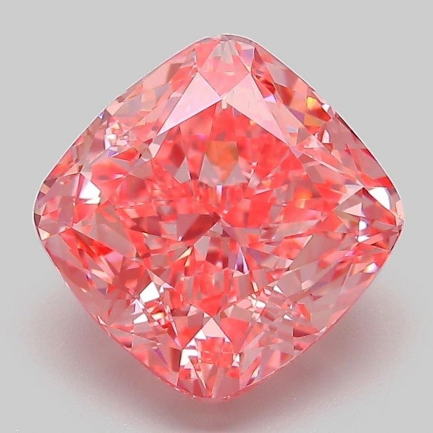 Loose Diamond - CUSHION MODIFIED 4.07ct Fancy Vivid Pink VVS2: Loose Diamond - CUSHION MODIFIED 4.07ct Fancy Vivid Pink VVS2 Source: This is a real non-mined Diamond that has been grown in a lab Shape: CUSHION MODIFIED Carats: 4.07 Color: Fancy Vivid Pink Certifi