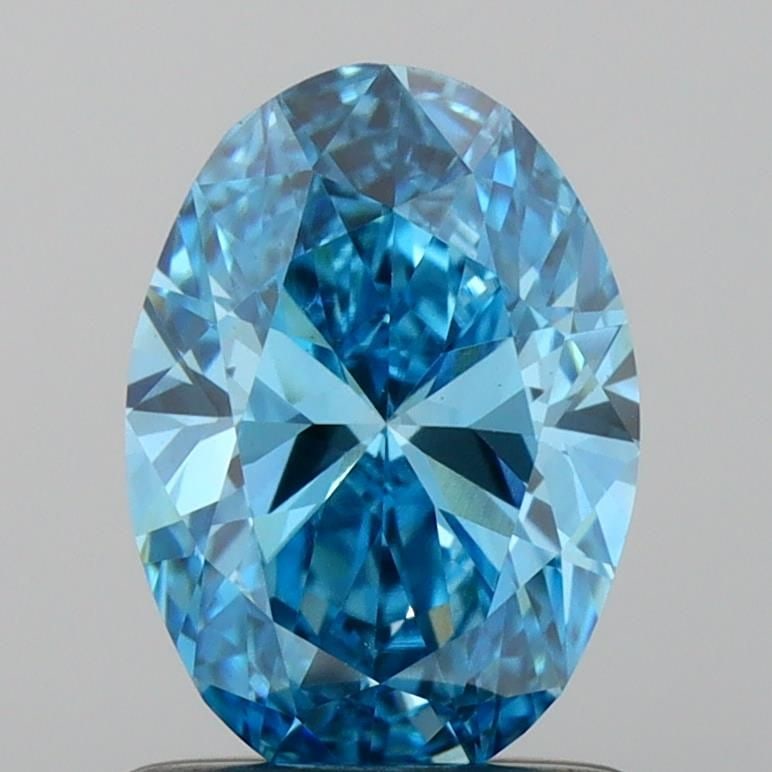 Loose Diamond - OVAL 0.94ct Fancy Vivid Blue VS1: Loose Diamond - OVAL 0.94ct Fancy Vivid Blue VS1 Source: This is a real non-mined Diamond that has been grown in a lab Shape: OVAL Carats: 0.94 Color: Fancy Vivid Blue Certification: IGI Video: