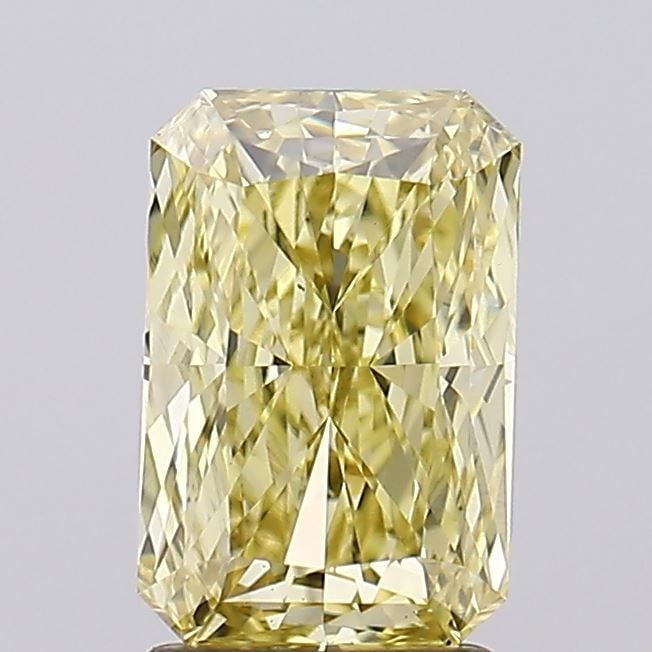Loose Diamond - RADIANT 2.06ct Fancy Intense Yellow VS1: Loose Diamond - RADIANT 2.06ct Fancy Intense Yellow VS1 Source: This is a real non-mined Diamond that has been grown in a lab Shape: RADIANT Carats: 2.06 Color: Fancy Intense Yellow Certification: IGI