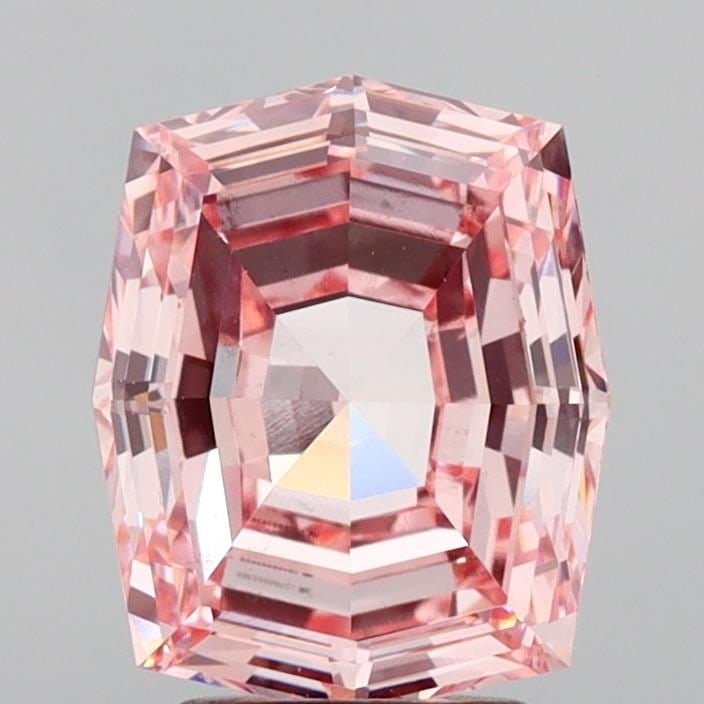 Loose Diamond - CUSHION MODIFIED 3.52ct Fancy Intense Pink VS1: Loose Diamond - CUSHION MODIFIED 3.52ct Fancy Intense Pink VS1 Source: This is a real non-mined Diamond that has been grown in a lab Shape: CUSHION MODIFIED Carats: 3.52 Color: Fancy Intense Pink Cert