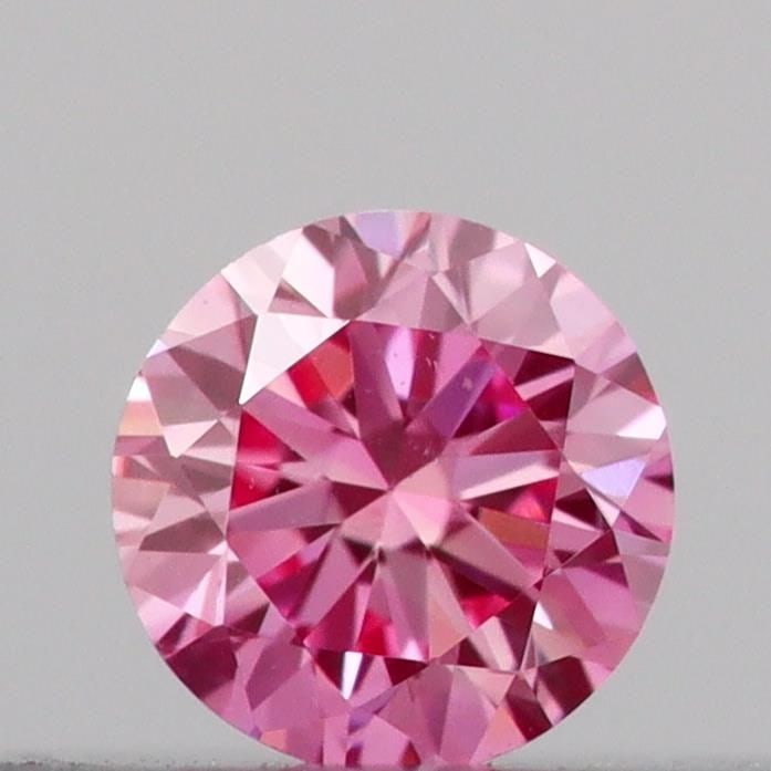 Loose Diamond - ROUND 0.1ct Fancy Vivid Pink VS1: Loose Diamond - ROUND 0.1ct Fancy Vivid Pink VS1 Source: This is a real non-mined Diamond that has been grown in a lab Shape: ROUND Carats: 0.1 Color: Fancy Vivid Pink Certification: IGI Video: