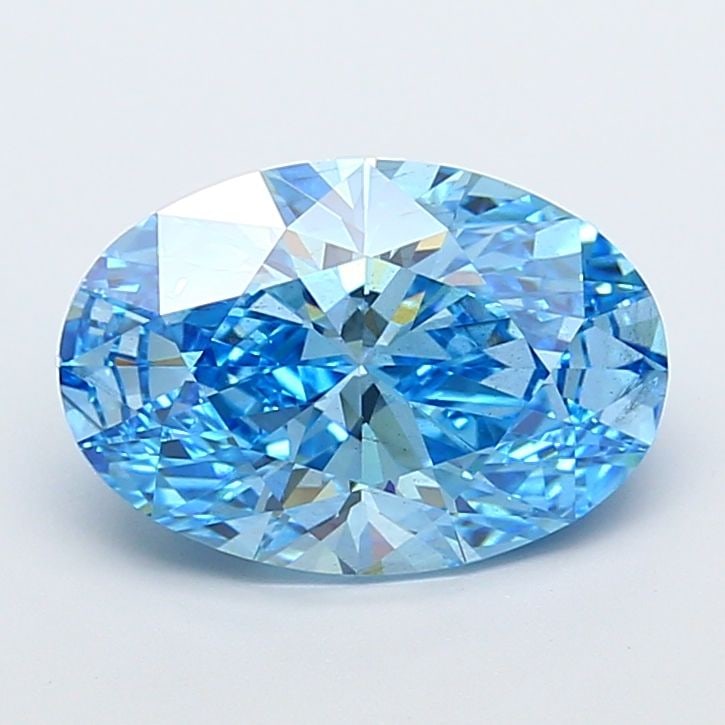 Loose Diamond - OVAL 5.08ct Fancy Vivid Blue VS2: Loose Diamond - OVAL 5.08ct Fancy Vivid Blue VS2 Source: This is a real non-mined Diamond that has been grown in a lab Shape: OVAL Carats: 5.08 Color: Fancy Vivid Blue Certification: IGI Video: