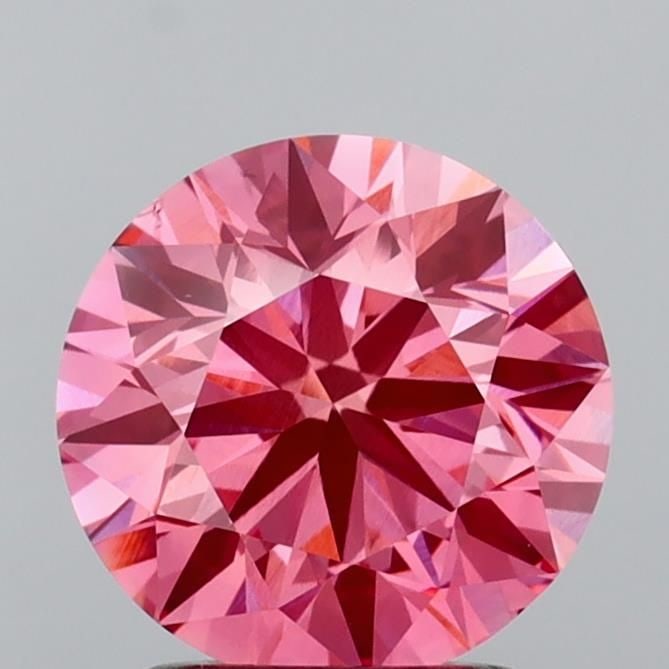 Ideal Loose Diamond - ROUND 2.0ct Fancy Vivid Pink VS1: Ideal Loose Diamond - ROUND 2.0ct Fancy Vivid Pink VS1 Source: This is a real non-mined Diamond that has been grown in a lab Shape: ROUND Carats: 2.0 Color: Fancy Vivid Pink Certification: IGI Video:
