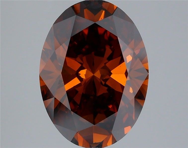 Loose Diamond - OVAL 4.07ct Fancy Deep Brownish Orange VS1: Loose Diamond - OVAL 4.07ct Fancy Deep Brownish Orange VS1 Source: This is a real non-mined Diamond that has been grown in a lab Shape: OVAL Carats: 4.07 Color: Fancy Deep Brownish Orange Certificatio