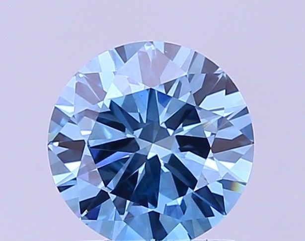 Loose Diamond - ROUND 1.12ct Fancy Vivid Blue VVS2: Loose Diamond - ROUND 1.12ct Fancy Vivid Blue VVS2 Source: This is a real non-mined Diamond that has been grown in a lab Shape: ROUND Carats: 1.12 Color: Fancy Vivid Blue Certification: IGI Additional
