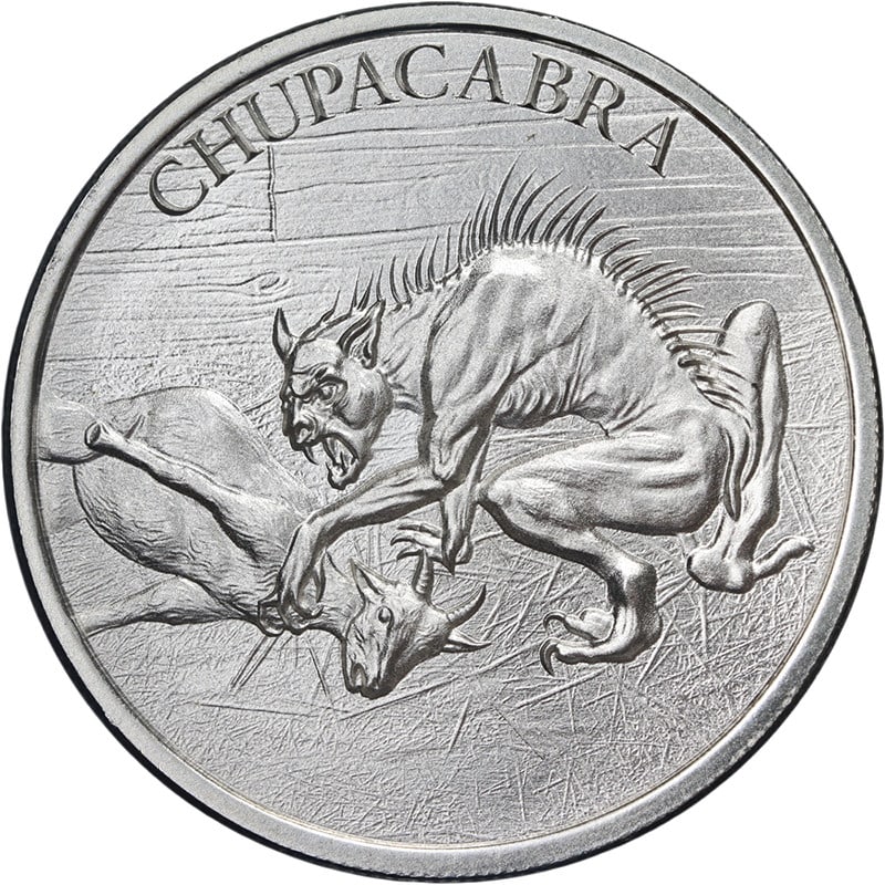 Intaglio Mint Chupacabra 1 Ounce 999 Fine Silver (1 of 2)