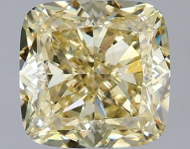 Loose Diamond - CUSHION MODIFIED 2.09ct Fancy Intense Yellow VS1: Loose Diamond - CUSHION MODIFIED 2.09ct Fancy Intense Yellow VS1 Source: This is a real non-mined Diamond that has been grown in a lab Shape: CUSHION MODIFIED Carats: 2.09 Color: Fancy Intense Yellow 