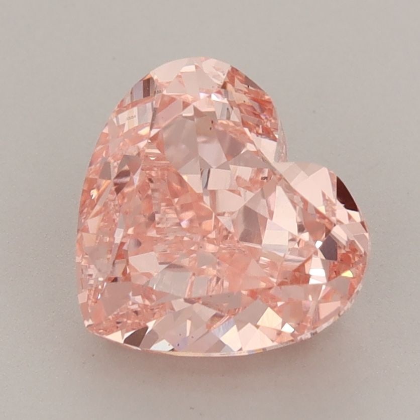 Loose Diamond - HEART 2.52ct Fancy Vivid Pink VS1: Loose Diamond - HEART 2.52ct Fancy Vivid Pink VS1 Source: This is a real non-mined Diamond that has been grown in a lab Shape: HEART Carats: 2.52 Color: Fancy Vivid Pink Certification: IGI Video: