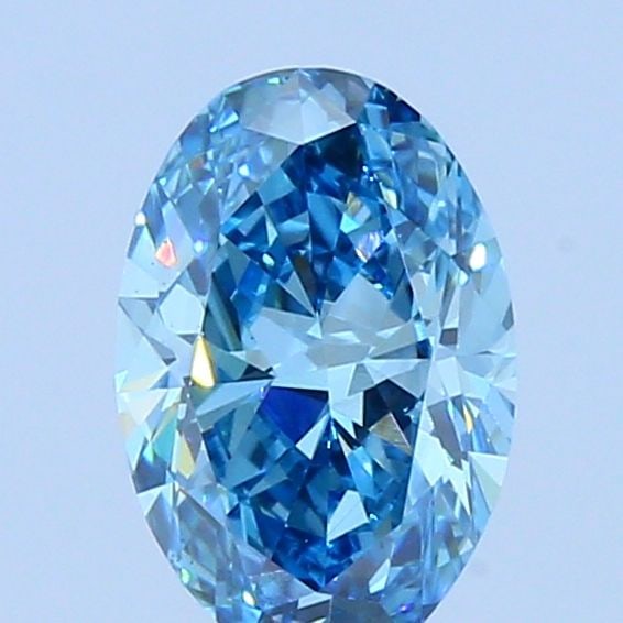 Loose Diamond - OVAL 1.03ct Fancy Blue VS1: Loose Diamond - OVAL 1.03ct Fancy Blue VS1 Source: This is a real non-mined Diamond that has been grown in a lab Shape: OVAL Carats: 1.03 Color: Fancy Blue Certification: NONE Video: