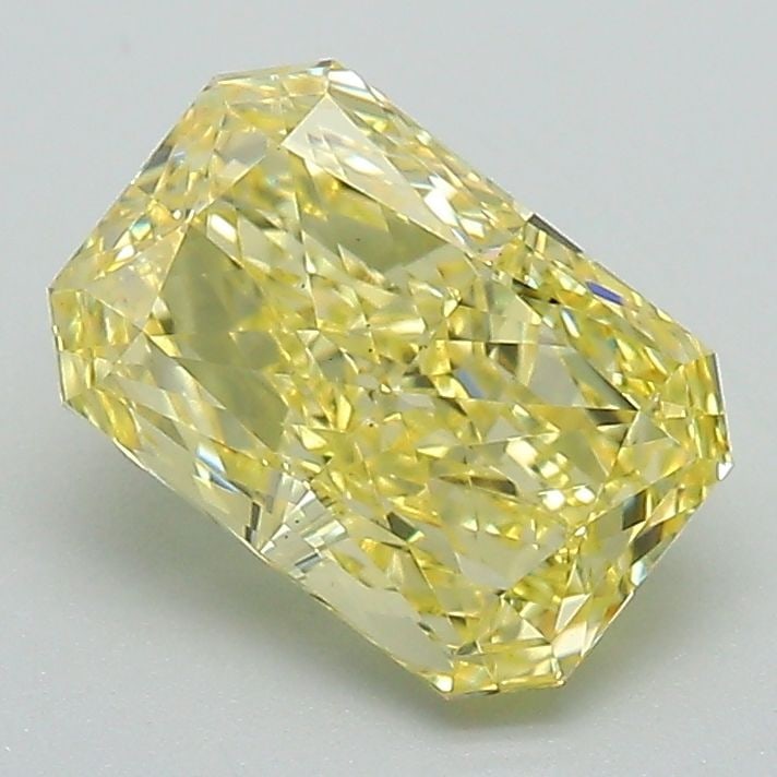 Loose Diamond - RADIANT 1.72ct Fancy Intense Yellow VS1: Loose Diamond - RADIANT 1.72ct Fancy Intense Yellow VS1 Source: This is a real non-mined Diamond that has been grown in a lab Shape: RADIANT Carats: 1.72 Color: Fancy Intense Yellow Certification: IGI