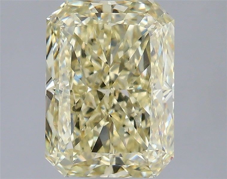 Loose Diamond - RADIANT 2.57ct Fancy Yellow VVS2: Loose Diamond - RADIANT 2.57ct Fancy Yellow VVS2 Source: This is a real non-mined Diamond that has been grown in a lab Shape: RADIANT Carats: 2.57 Color: Fancy Yellow Certification: IGI Video: