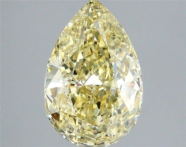 Loose Diamond - PEAR 3.53ct Fancy Yellow VS1: Loose Diamond - PEAR 3.53ct Fancy Yellow VS1 Source: This is a real non-mined Diamond that has been grown in a lab Shape: PEAR Carats: 3.53 Color: Fancy Yellow Certification: IGI Video: