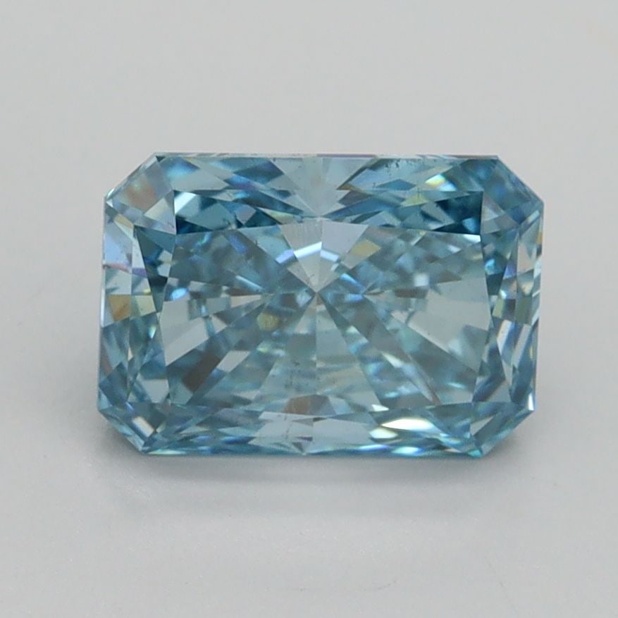 Loose Diamond - RADIANT 1.75ct Fancy Vivid Blue SI1: Loose Diamond - RADIANT 1.75ct Fancy Vivid Blue SI1 Source: This is a real non-mined Diamond that has been grown in a lab Shape: RADIANT Carats: 1.75 Color: Fancy Vivid Blue Certification: IGI Video: