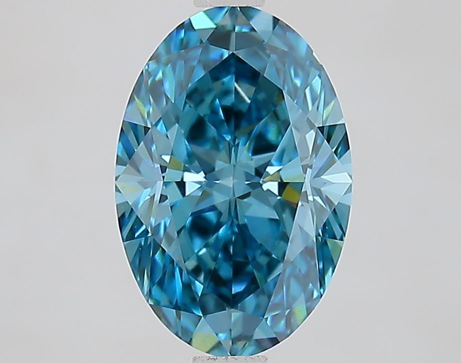 Loose Diamond - OVAL 2.1ct Fancy Vivid Blue VS1: Loose Diamond - OVAL 2.1ct Fancy Vivid Blue VS1 Source: This is a real non-mined Diamond that has been grown in a lab Shape: OVAL Carats: 2.1 Color: Fancy Vivid Blue Certification: IGI Video: