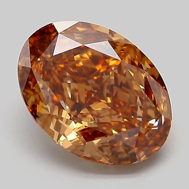 Loose Diamond - OVAL 2.61ct Fancy Brown VVS2: Loose Diamond - OVAL 2.61ct Fancy Brown VVS2 Source: This is a real non-mined Diamond that has been grown in a lab Shape: OVAL Carats: 2.61 Color: Fancy Brown Certification: IGI Video: