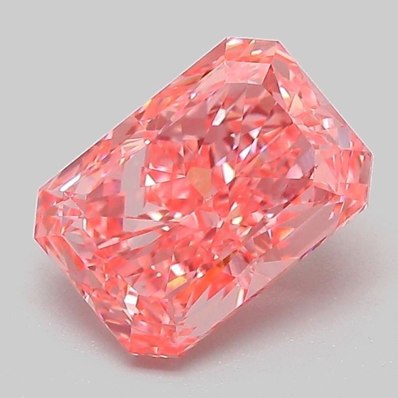 Loose Diamond - RADIANT 2.09ct Fancy Vivid Pink VS1: Loose Diamond - RADIANT 2.09ct Fancy Vivid Pink VS1 Source: This is a real non-mined Diamond that has been grown in a lab Shape: RADIANT Carats: 2.09 Color: Fancy Vivid Pink Certification: IGI Video:
