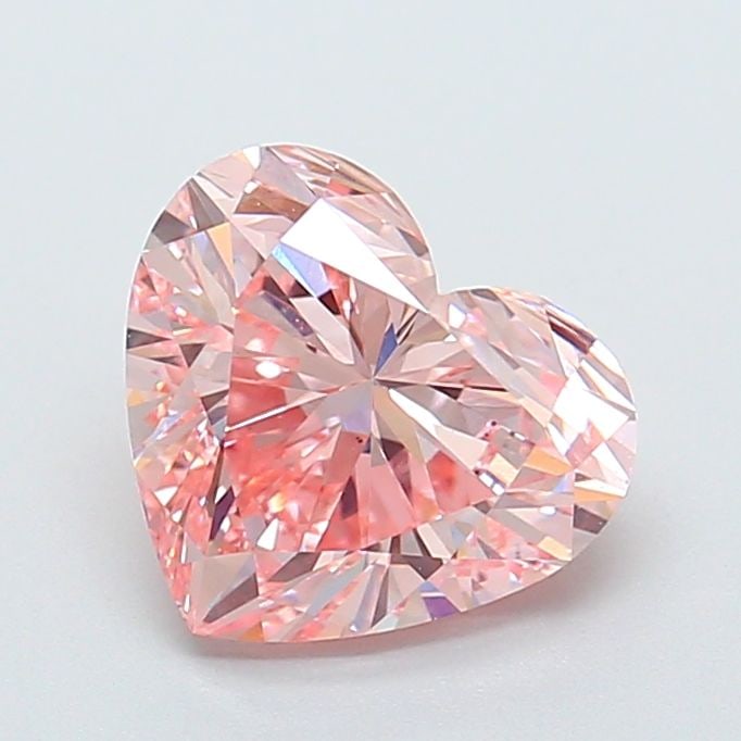 Loose Diamond - HEART 2.51ct Fancy Intense Pink VS2: Loose Diamond - HEART 2.51ct Fancy Intense Pink VS2 Source: This is a real non-mined Diamond that has been grown in a lab Shape: HEART Carats: 2.51 Color: Fancy Intense Pink Certification: IGI Video: