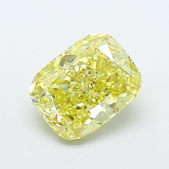 Loose Diamond - CUSHION MODIFIED 3.04ct Fancy Intense Yellow VS1: Loose Diamond - CUSHION MODIFIED 3.04ct Fancy Intense Yellow VS1 Source: This is a real non-mined Diamond that has been grown in a lab Shape: CUSHION MODIFIED Carats: 3.04 Color: Fancy Intense Yellow 
