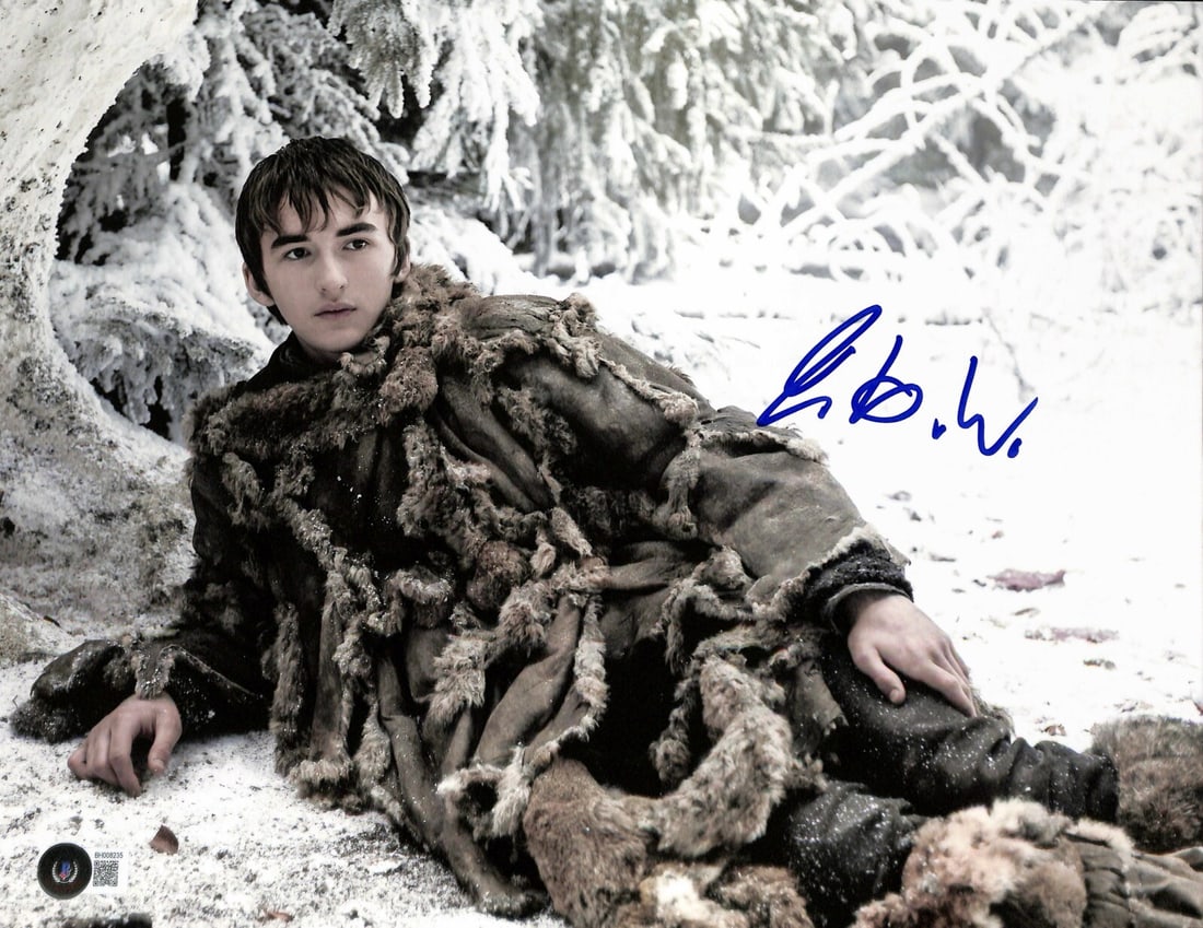 Isaac Hempstead Wright Signed 11x14 Game of Thrones Photo Beckett Certified: Isaac Hempstead Wright Signed 11x14 Game of Thrones Photo Beckett Certified This stunning 11x14 photograph features Isaac Hempstead Wright, renowned for his portrayal of Bran Stark in the iconic TV se