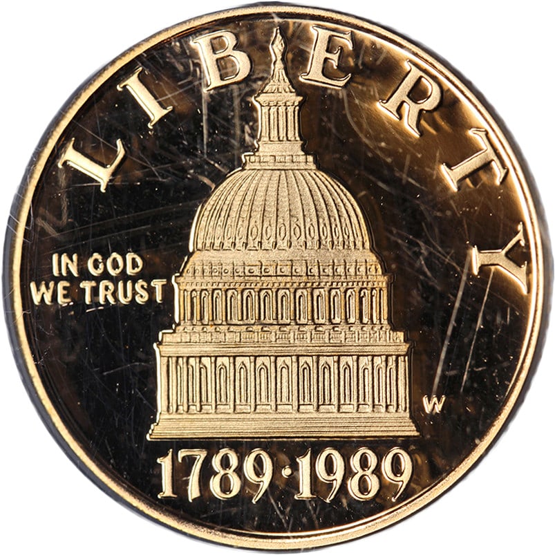 1989-W Congress $5 Gold Commemorative PCGS PR70 DCAM (1 of 4)