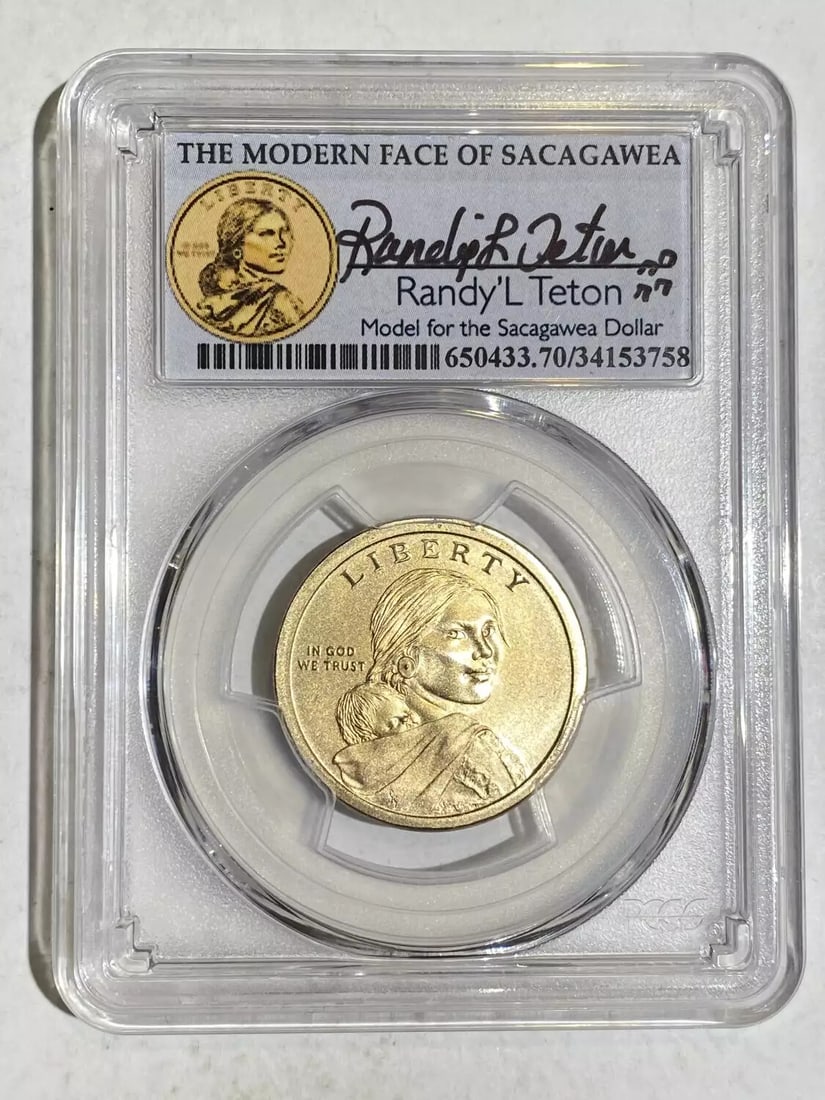 2017-S Sacagawea Dollar PCGS SP-70 Native American Coin Randy Tenton Sign (1 of 3)