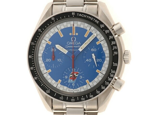 Omega Speedmaster Racing Kart 3510.80 Blue Dial Steel Wristwatch: Omega Speedmaster Racing Kart 3510.80 Blue Dial Steel Wristwatch This is an OMEGA Speedmaster Racing Kart Model 3510.80 men's wristwatch featuring a stainless steel case and a blue dial. The watch is 