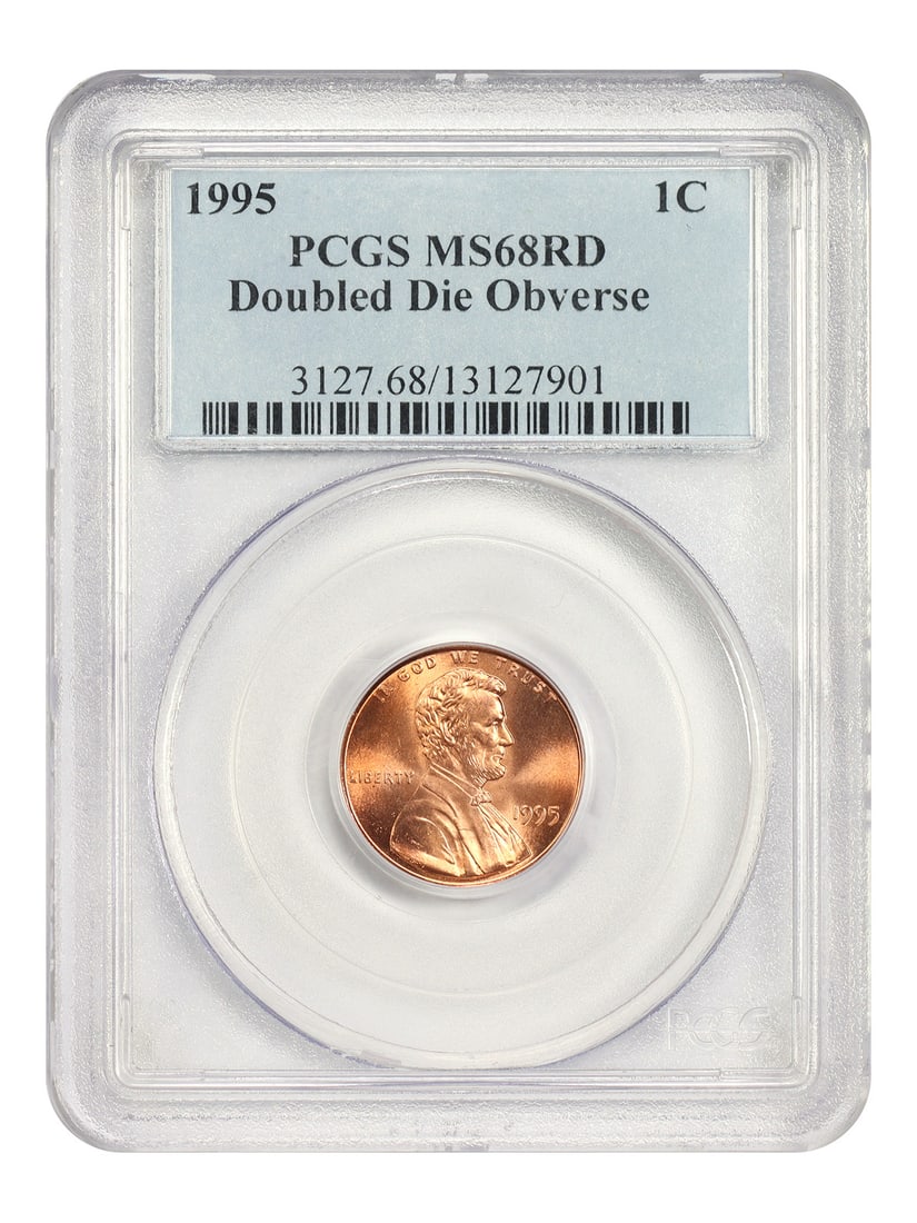 PCGS MS68RD 1995 Philadelphia Lincoln Cent Doubled Die Obverse (1 of 4)