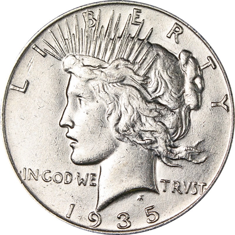 1935 P Silver Peace Dollar (1 of 2)