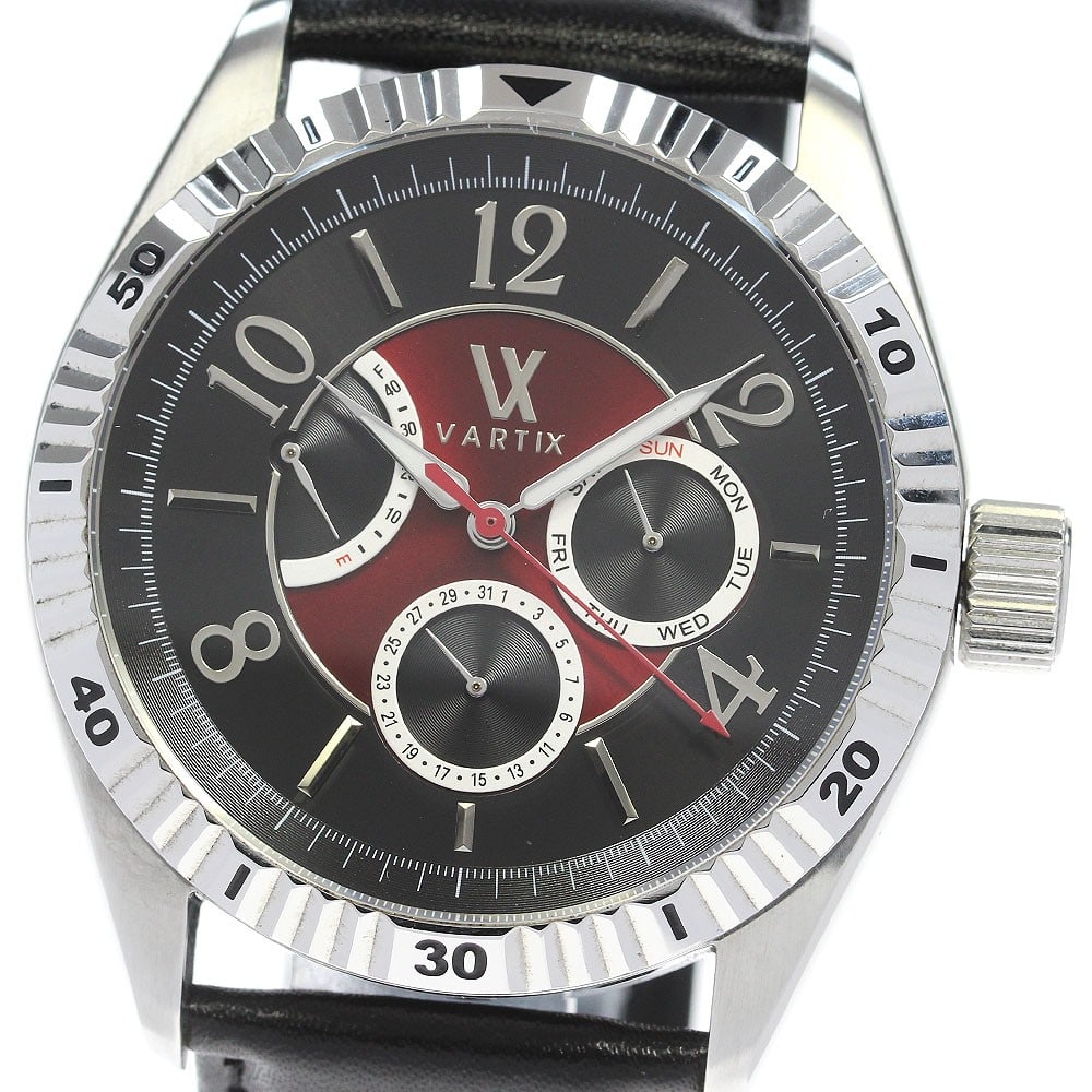 VARTIX Alive WA2VN Automatic Day-Date Power Reserve Watch: VARTIX Alive WA2VN Automatic Day-Date Power Reserve Watch This VARTIX WA2VN Alive men's wristwatch features a stainless steel case paired with an un-used aftermarket leather strap. The watch is powere