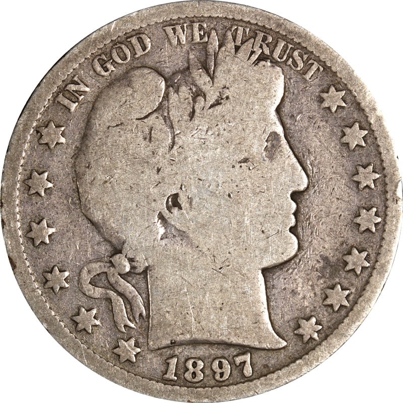 1897 San Francisco Barber silver half dollar (1 of 2)