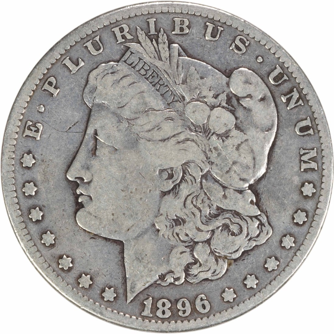 1896-S Morgan Silver Dollar F Uncertified 90% Silver San Francisco: 1896-S Morgan Silver Dollar F Uncertified 90% Silver San Francisco This 1896-S Morgan Silver Dollar is a noteworthy piece for collectors, featuring a grade of Fine (F). Struck in 90% silver and 10% co