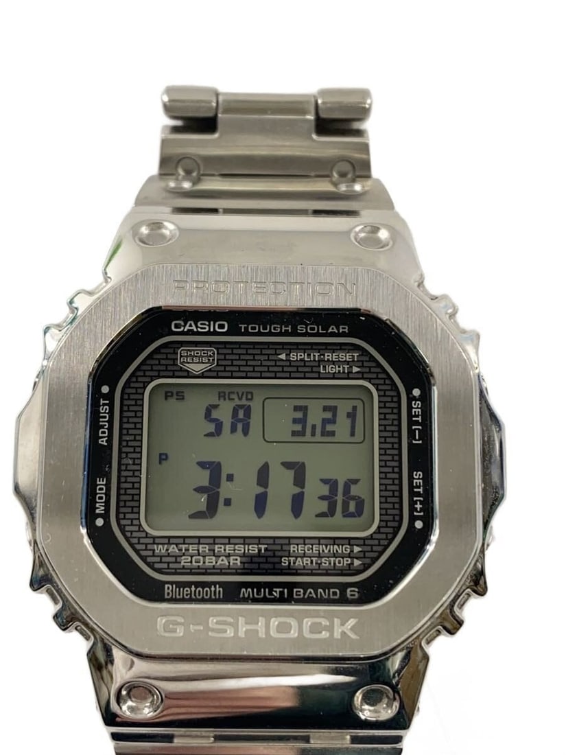 Casio G Shock GMW-B5000D-1JF Silver Mens Wristwatch: Casio G Shock GMW-B5000D-1JF Silver Mens Wristwatch This CASIO G-SHOCK GMW-B5000D-1JF men's wristwatch features a durable silver-tone case and band. Made in Japan, it is designed for reliability and s