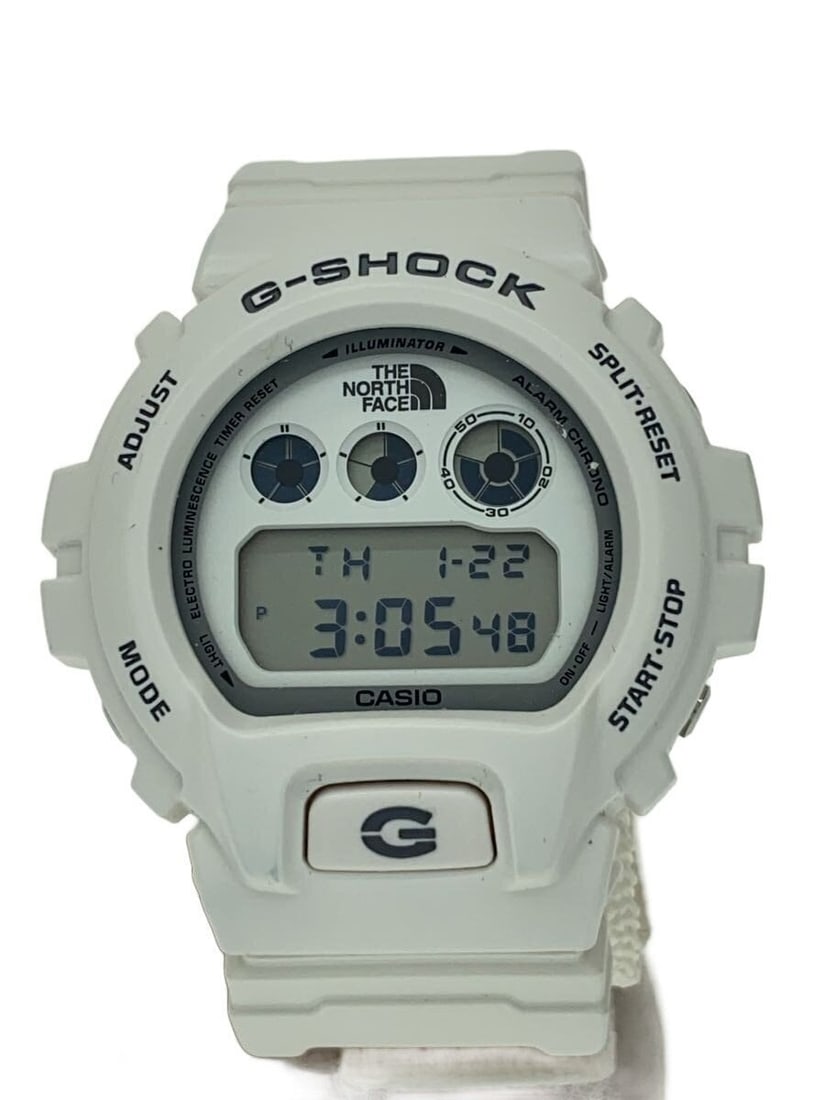 Casio G Shock DW 6900NS Black Men's Wristwatch: Casio G Shock DW 6900NS Black Men's Wristwatch This CASIO x Supreme x The North Face G-SHOCK DW-6900NS men's wristwatch features a black case and band. Made in Thailand, this pre-owned watch is in goo