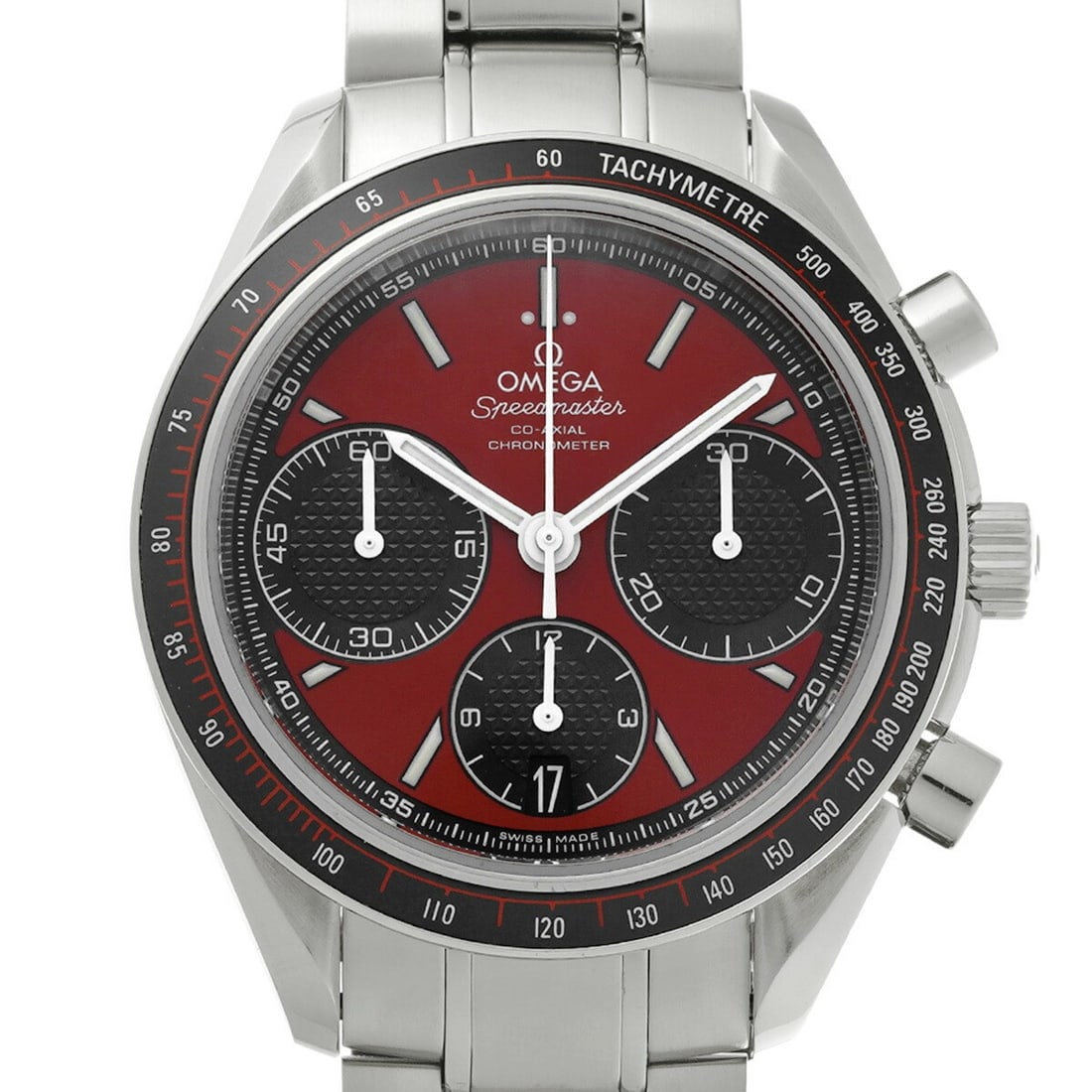 OMEGA Speedmaster Racing Co-Axial Men's Wristwatch 326.30.40.50.11.001: OMEGA Speedmaster Racing Co-Axial Men's Wristwatch 326.30.40.50.11.001 This OMEGA Speedmaster Racing Co-Axial wristwatch is a pre-owned men's timepiece crafted in Switzerland. The model number is 326.