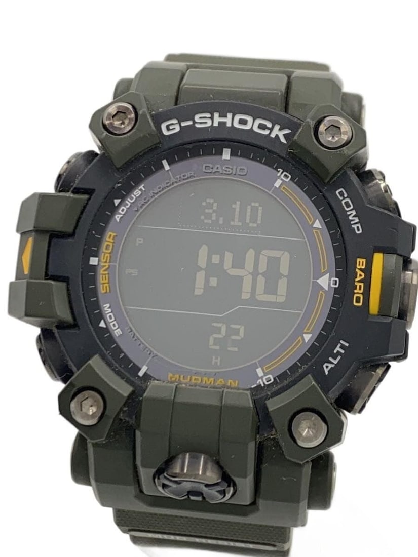 Casio G Shock GW-9500-3JF Rubber Men's Wristwatch: Casio G Shock GW-9500-3JF Rubber Men's Wristwatch This CASIO G-SHOCK GW-9500-3JF men's wristwatch features a black rubber band and case, offering durability and comfort. The watch is pre-owned and cla