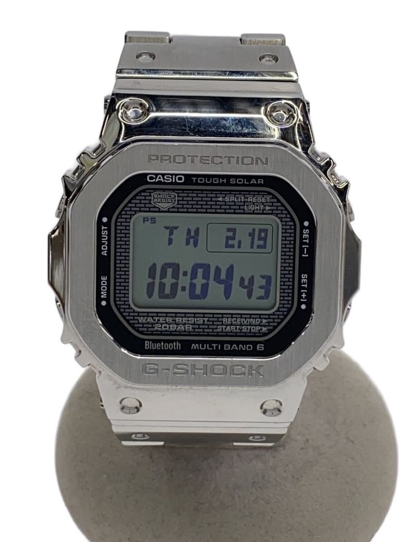 Casio G Shock GMW B5000 Black Stainless Steel Wristwatch: Casio G Shock GMW B5000 Black Stainless Steel Wristwatch This is a pre-owned CASIO G-SHOCK GMW-B5000 men's wristwatch, featuring a durable stainless steel case and band in black. Made in Japan, the wa