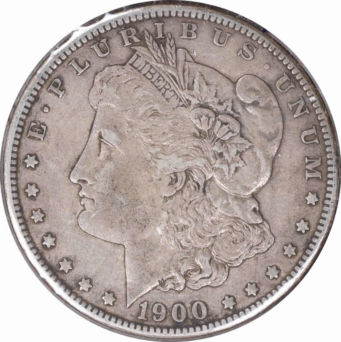 1900-O Morgan Silver Dollar 90% Silver Choice EF Uncertified: 1900-O Morgan Silver Dollar 90% Silver Choice EF Uncertified This 1900-O/CC Morgan Silver Dollar showcases the exquisite craftsmanship of designer George T. Morgan. Struck at the New Orleans mint, thi