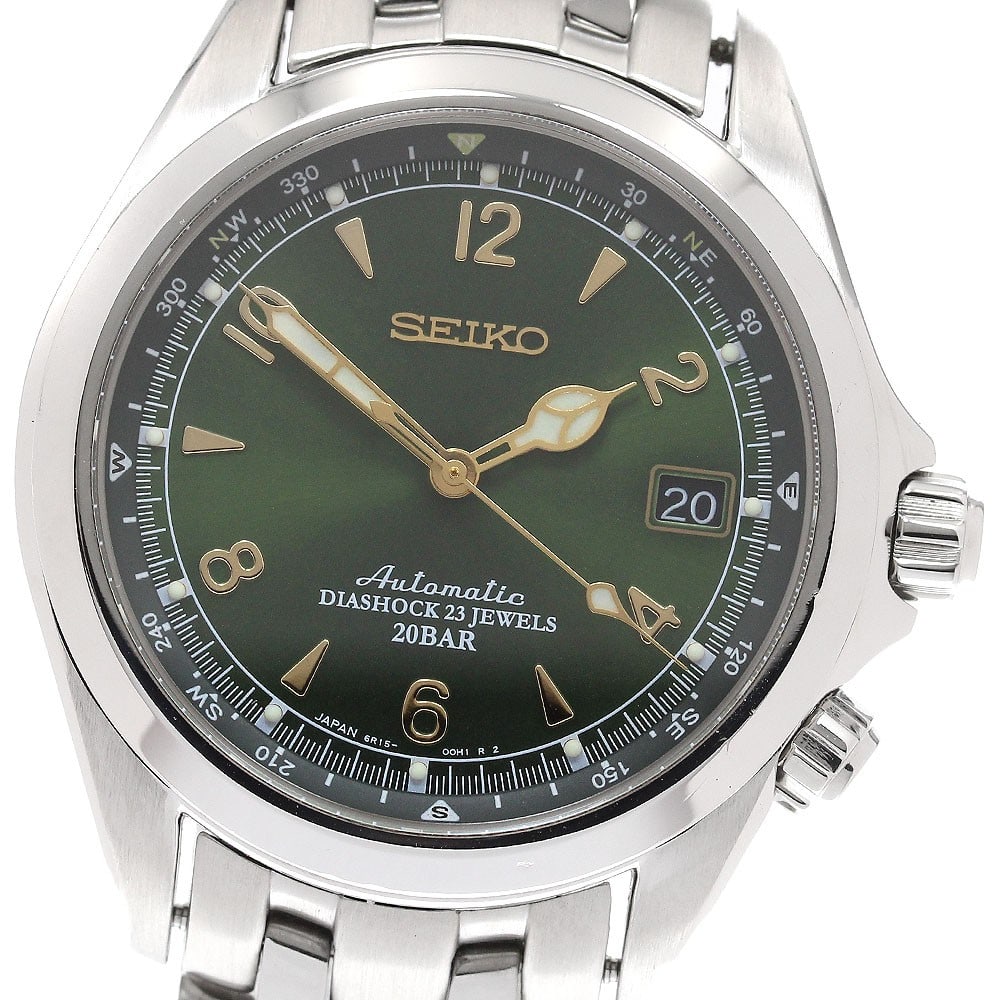 Seiko Mechanical Alpinist Automatic Date Wristwatch SARB017 (1 of 6)