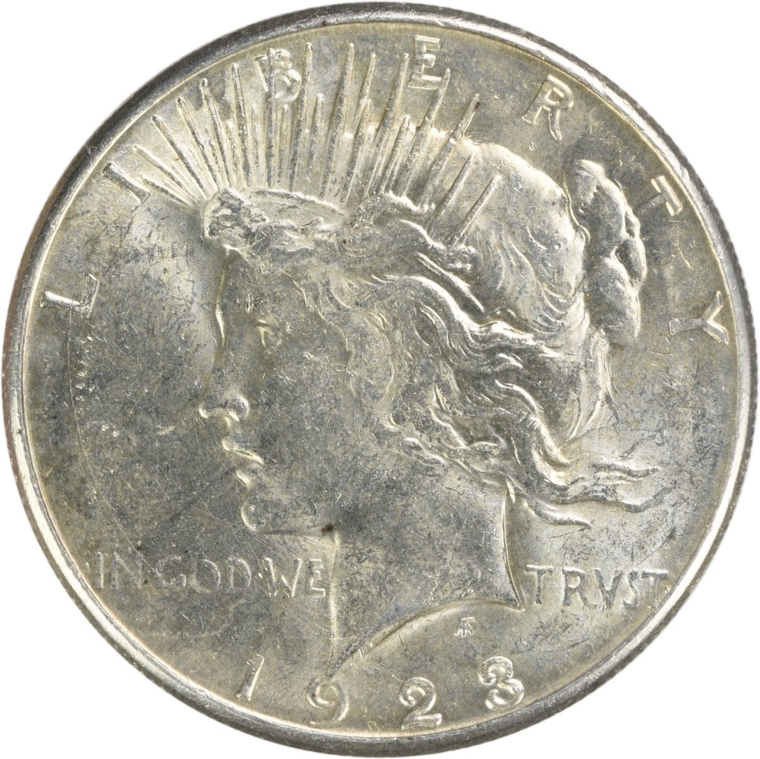 1923-S Peace Silver Dollar AU Uncertified 90% Silver Coin: 1923-S Peace Silver Dollar AU Uncertified 90% Silver Coin This 1923-S Peace Silver Dollar is a stunning example of American numismatic history. Struck in San Francisco, this coin features the iconic d