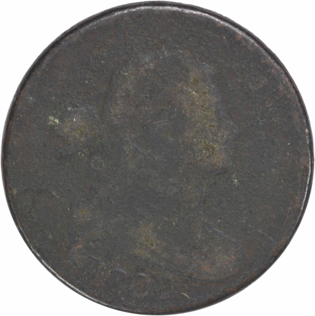 1802 Draped Bust Large Cent Copper Coin AG Uncertified: 1802 Draped Bust Large Cent Copper Coin AG Uncertified This 1802 Large Cent, featuring the Draped Bust design by Robert Scot, is a remarkable piece of American numismatic history. Minted in Philadelph