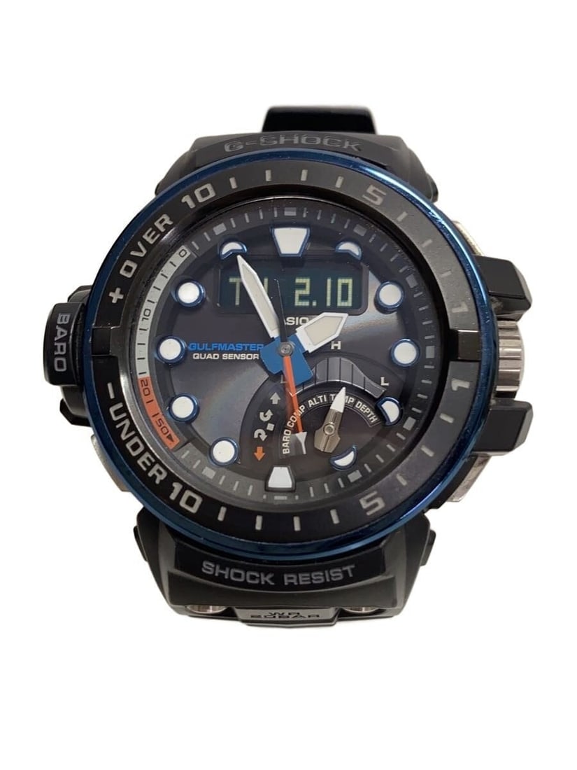Casio G-Shock GWN-Q1000A-1AJF Black Rubber Wristwatch: Casio G-Shock GWN-Q1000A-1AJF Black Rubber Wristwatch This Casio G-SHOCK GWN-Q1000A-1AJF men's wristwatch features a durable rubber construction in black and is designed for everyday use. Made in Japa